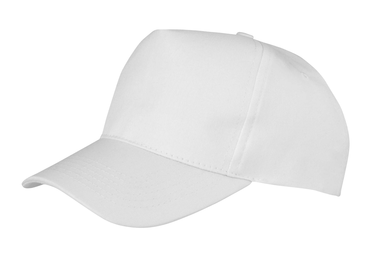 White baseball cap on a white background