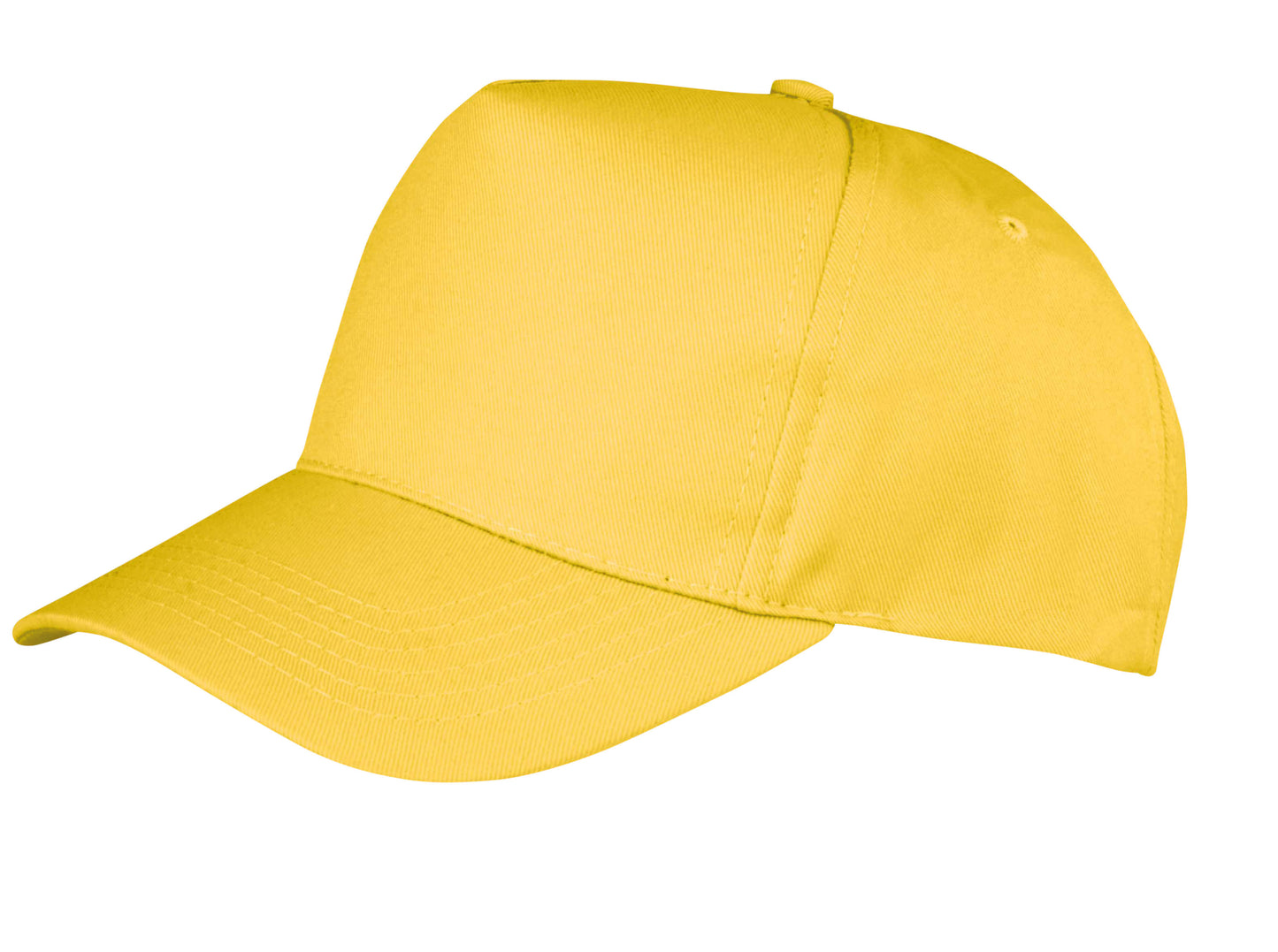 Yellow baseball cap on a white background